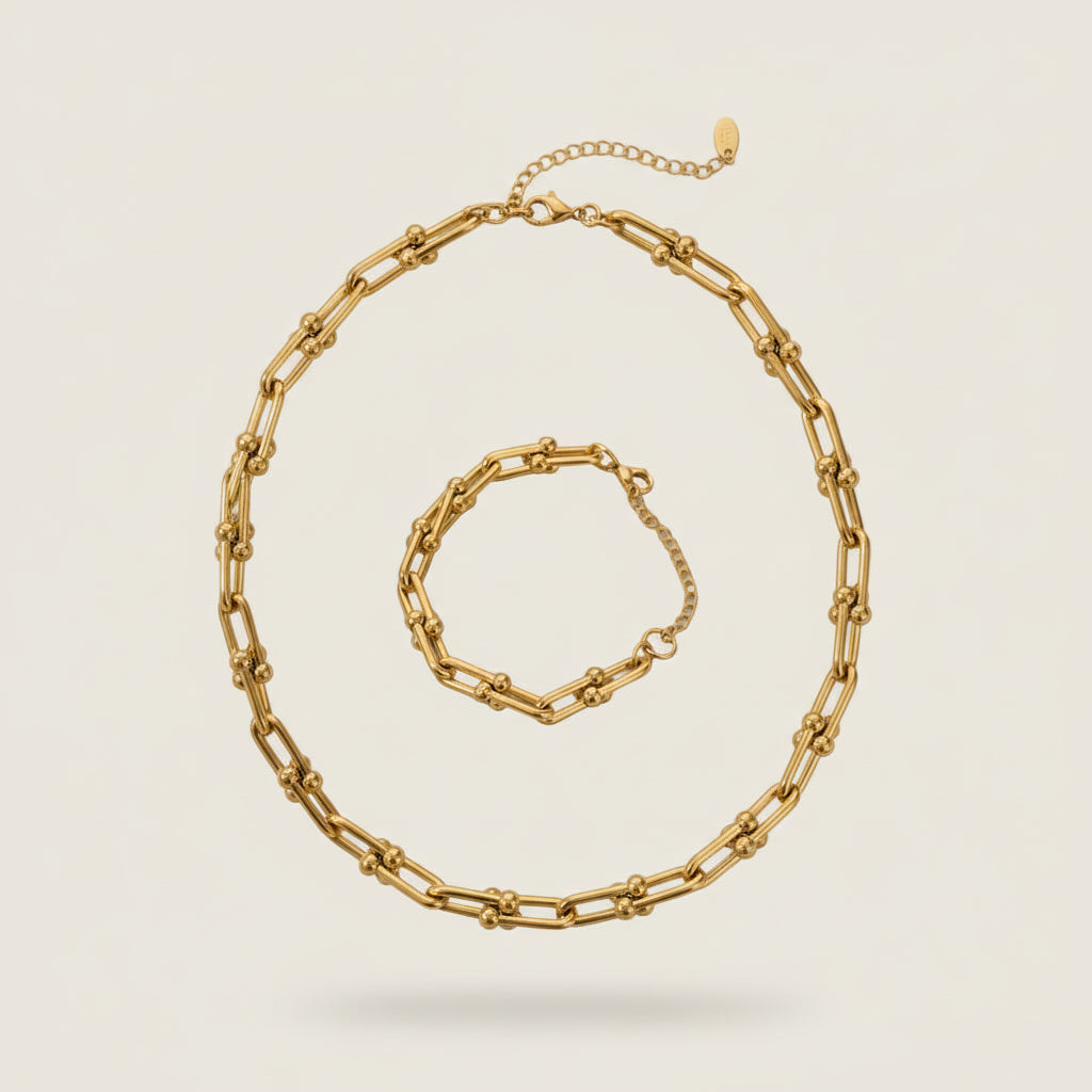 Linkline Necklace & Bracelet set