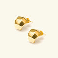 Sculpted Gold Stud Earrings
