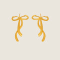Golden Bow Drop Earrings | Waterproof 18K Gold Plated