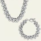 Bold Link Necklace & Bracelet Set