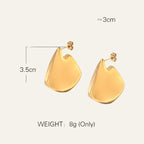 18K Gold Plated Waterproof Earrings