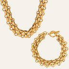 Bold Link Necklace & Bracelet Set