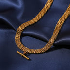 Chunky Chain Necklace with Toggle Clasp