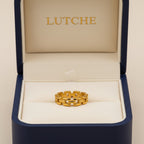 Modern Bold Link Ring