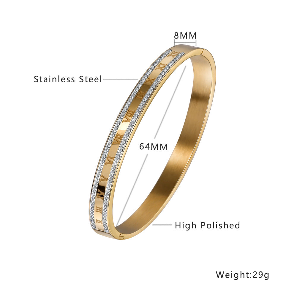 Roman Numeral Bangle