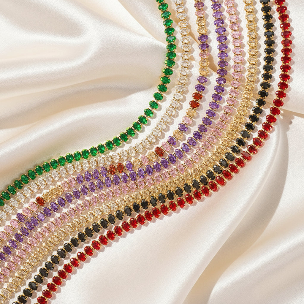 Color Tennis Necklace