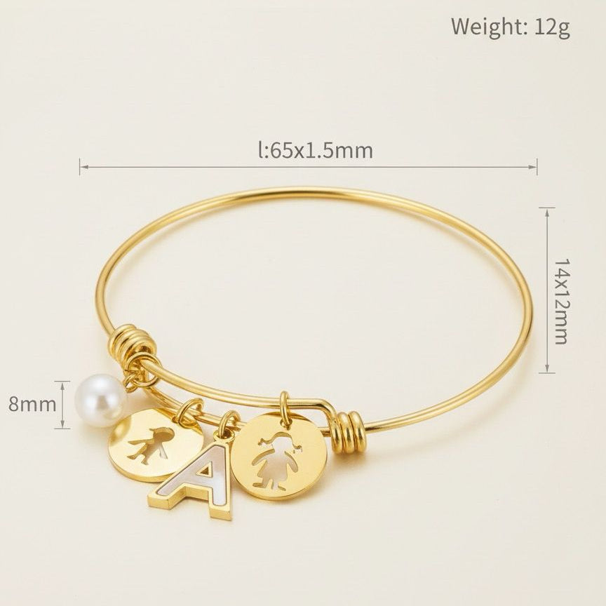 Charm A Bangle Bracelet