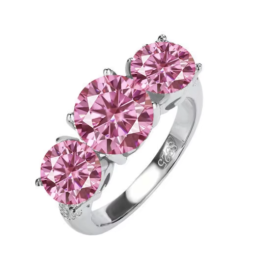 925 Sterling Silver Moissanite Ring