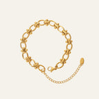 18K Gold Plated Adjustable Link Bracelet
