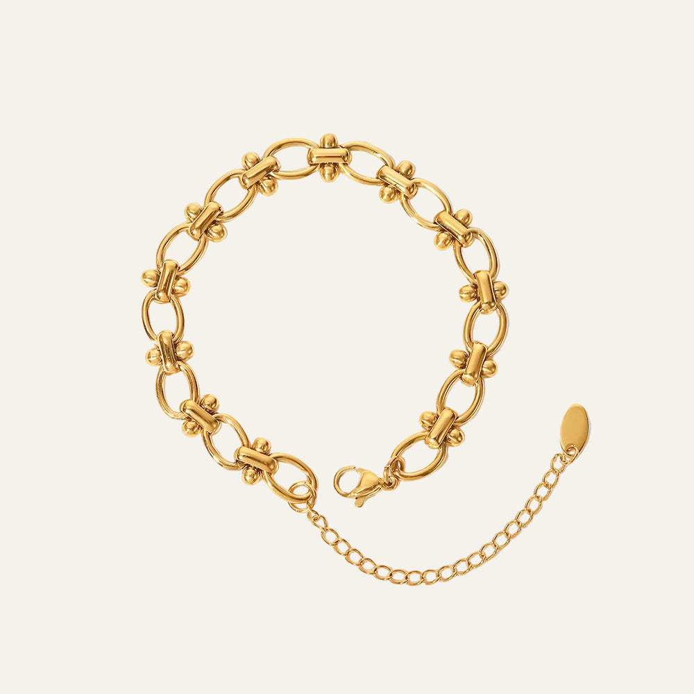 18K Gold Plated Adjustable Link Bracelet