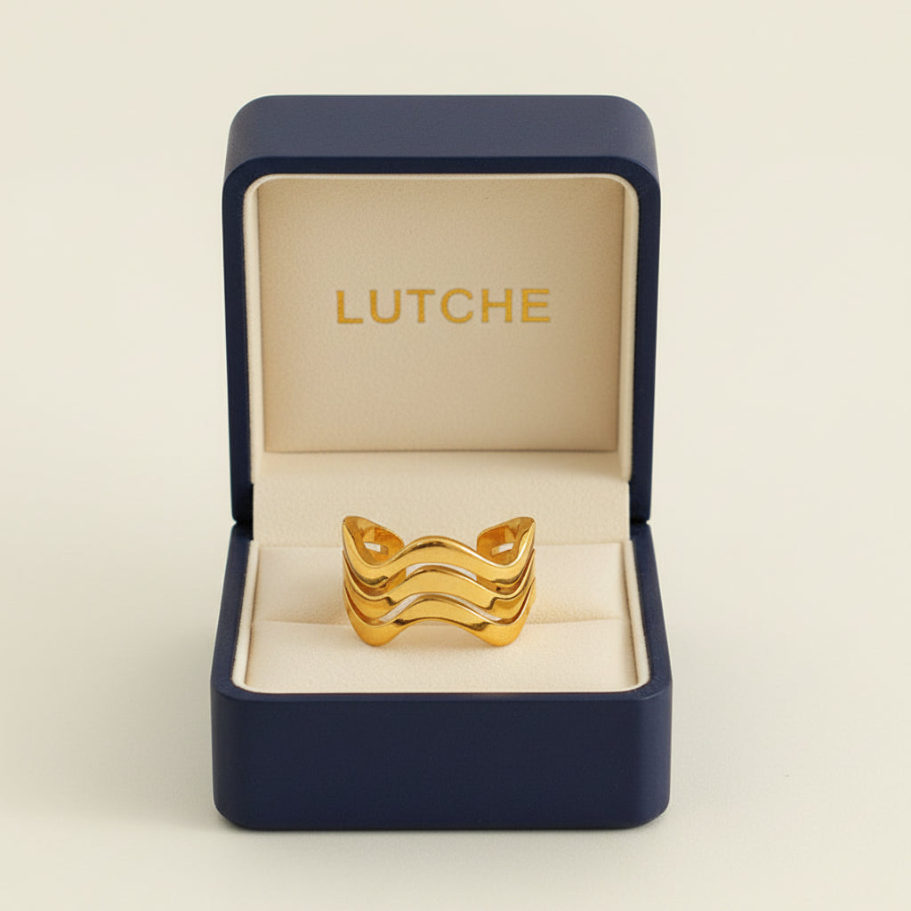 Wave Adjustable Ring