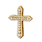 925 Sterling Silver Moissanite Cross Pendent Necklace