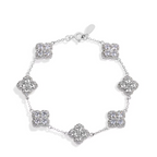 925 Sterling Silver Moissanite Luxury Bracelet