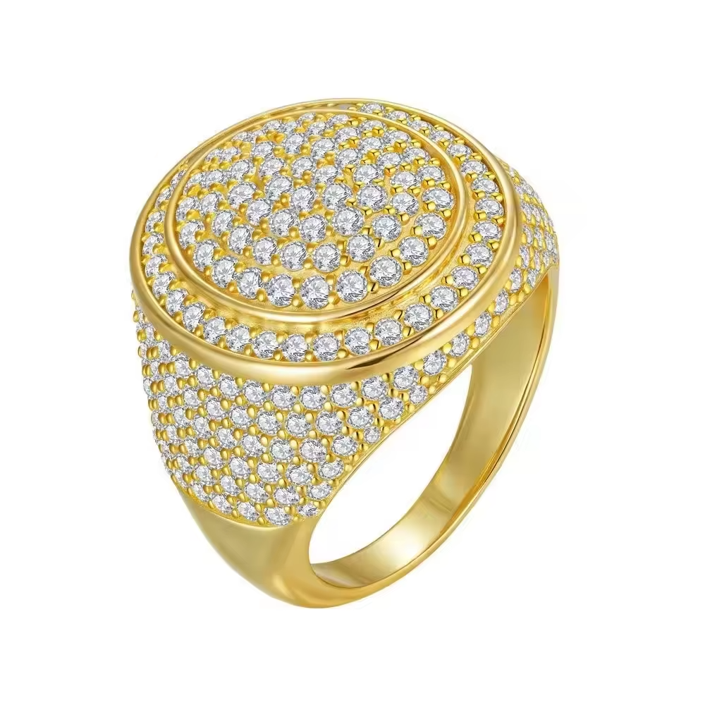 Zircon Ring 18K gold plated
