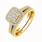 2PCS Moissanite Ring Set