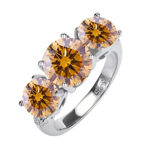 925 Sterling Silver Moissanite Ring