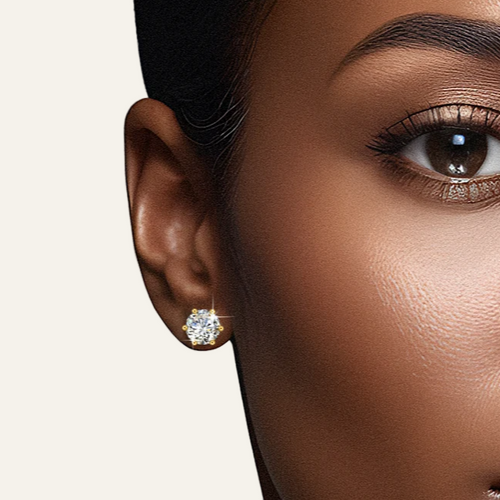 14k Gold Moissanite Earrings