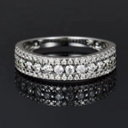 925 Sterling Silver Moissanite Ring