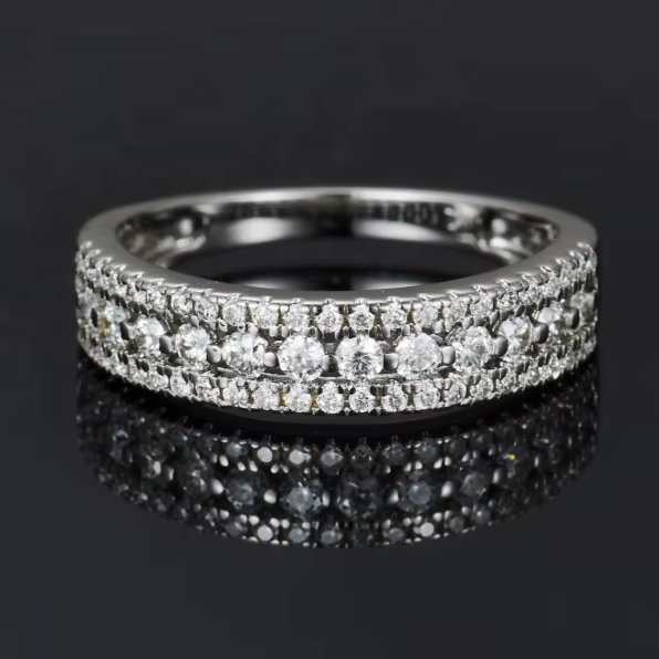 925 Sterling Silver Moissanite Ring