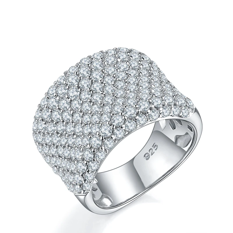 925 Sterling Silver Vintage Trendy Zircon Ring Gift