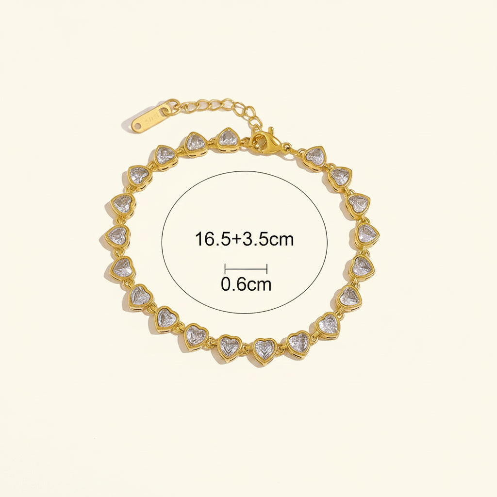 Amora Heart Link Bracelet