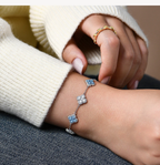 925 Sterling Silver Moissanite Luxury Bracelet