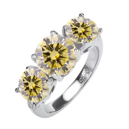 925 Sterling Silver Moissanite Ring