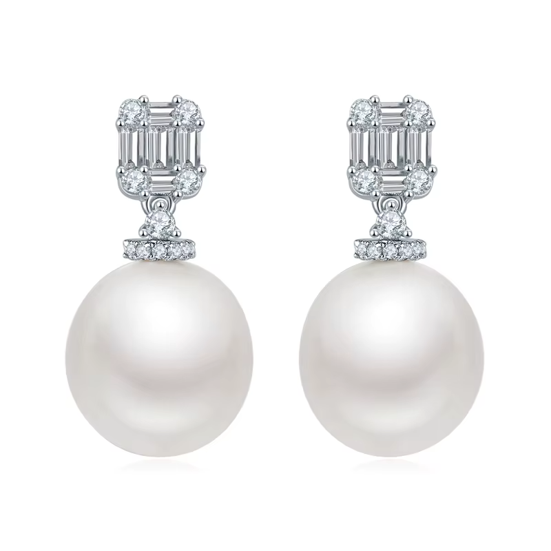 925 Sterling Silver Shell Pearl Earrings