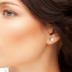 925 Sterling Silver Diamond Stud Earrings