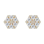 925 Sterling  Silver Stud Moissanite Earrings