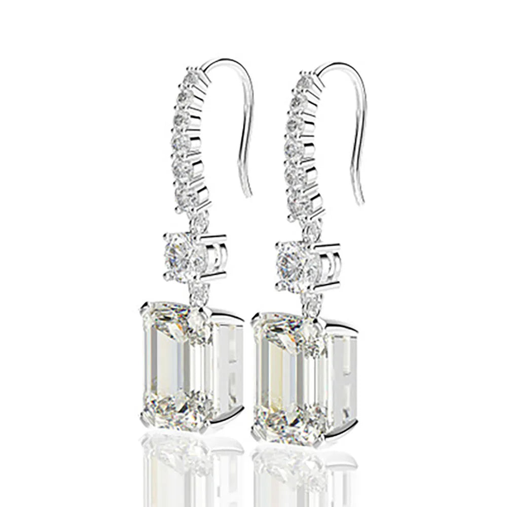 925 Sterling Silver Zircon Earrings