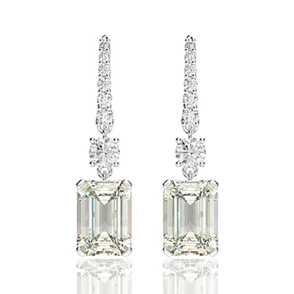 925 Sterling Silver Zircon Earrings