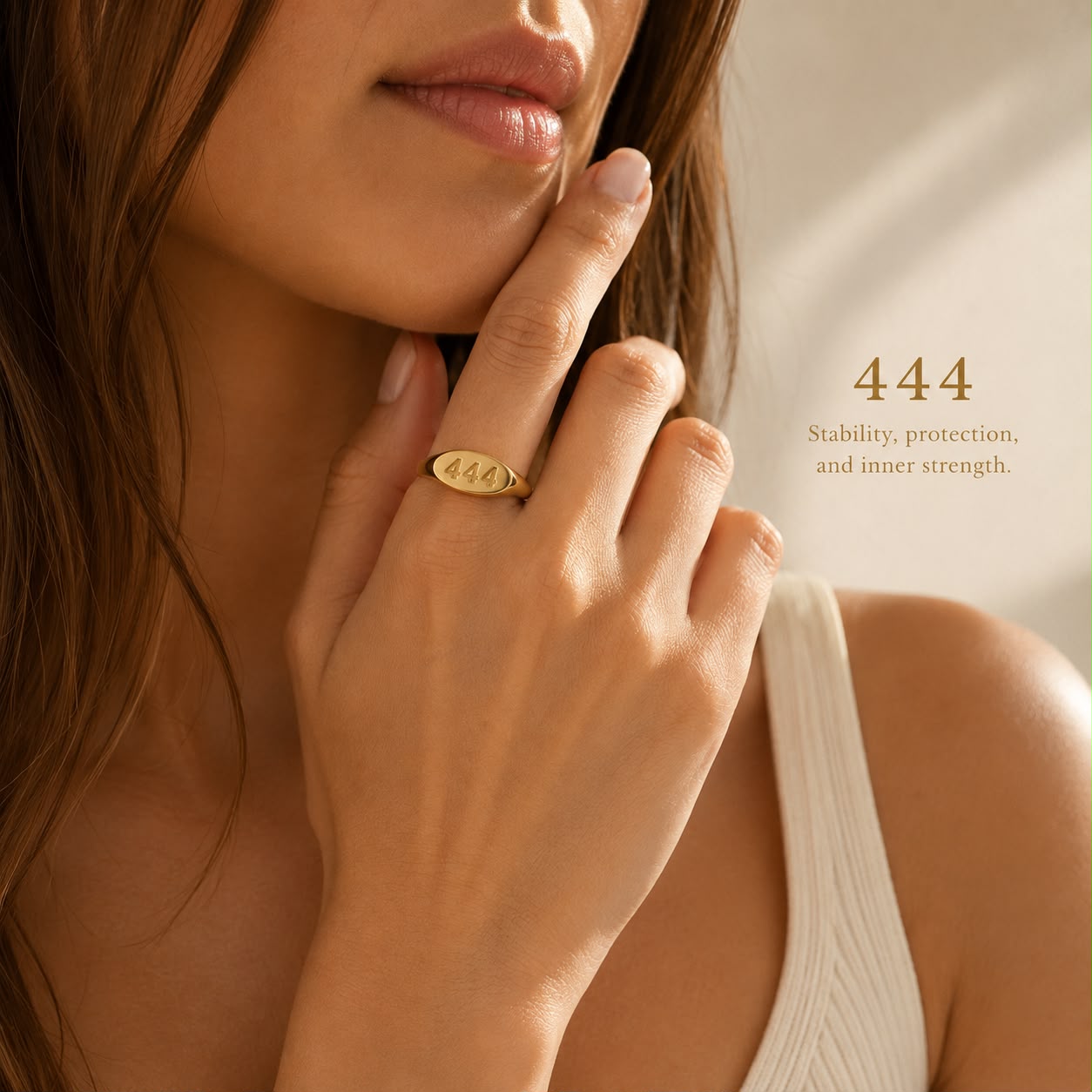 Angel Number Signet Ring