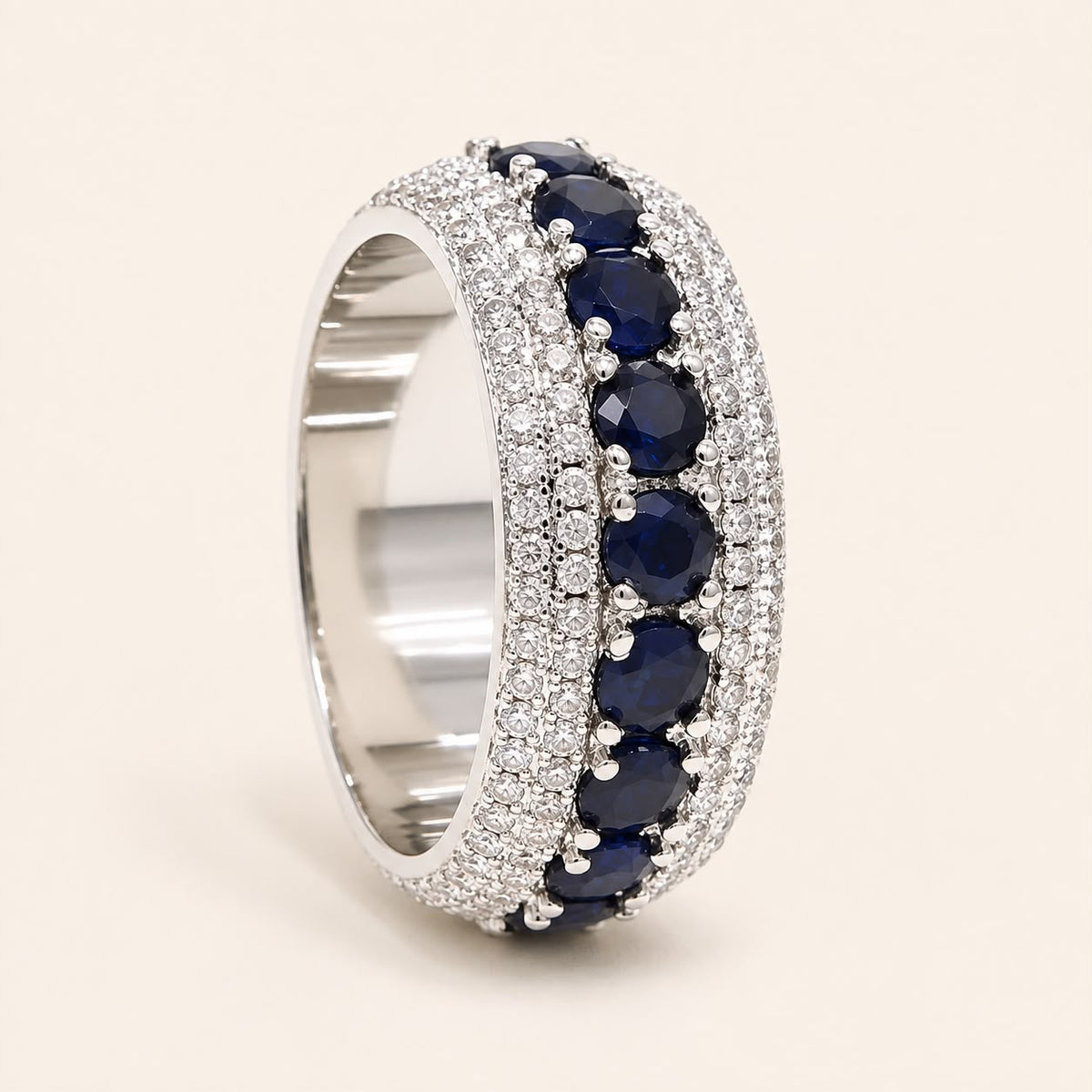 Ring - Pave Round Cut Zirconia Stones