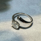 925 Sterling Silver Moissanite Ring