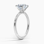 925 Sterling Silver Moissanite Engagement Ring