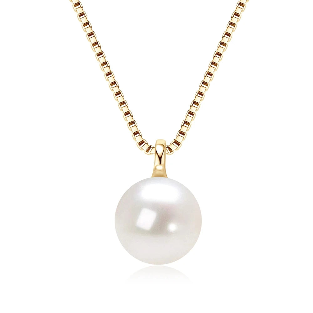 925 Sterling Silver Freshwater Pearl Pendant Necklace