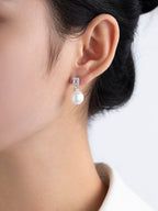 925 Sterling Silver Shell Pearl Earrings