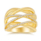 925 Sterling Silver Geometric Moissanite Ring