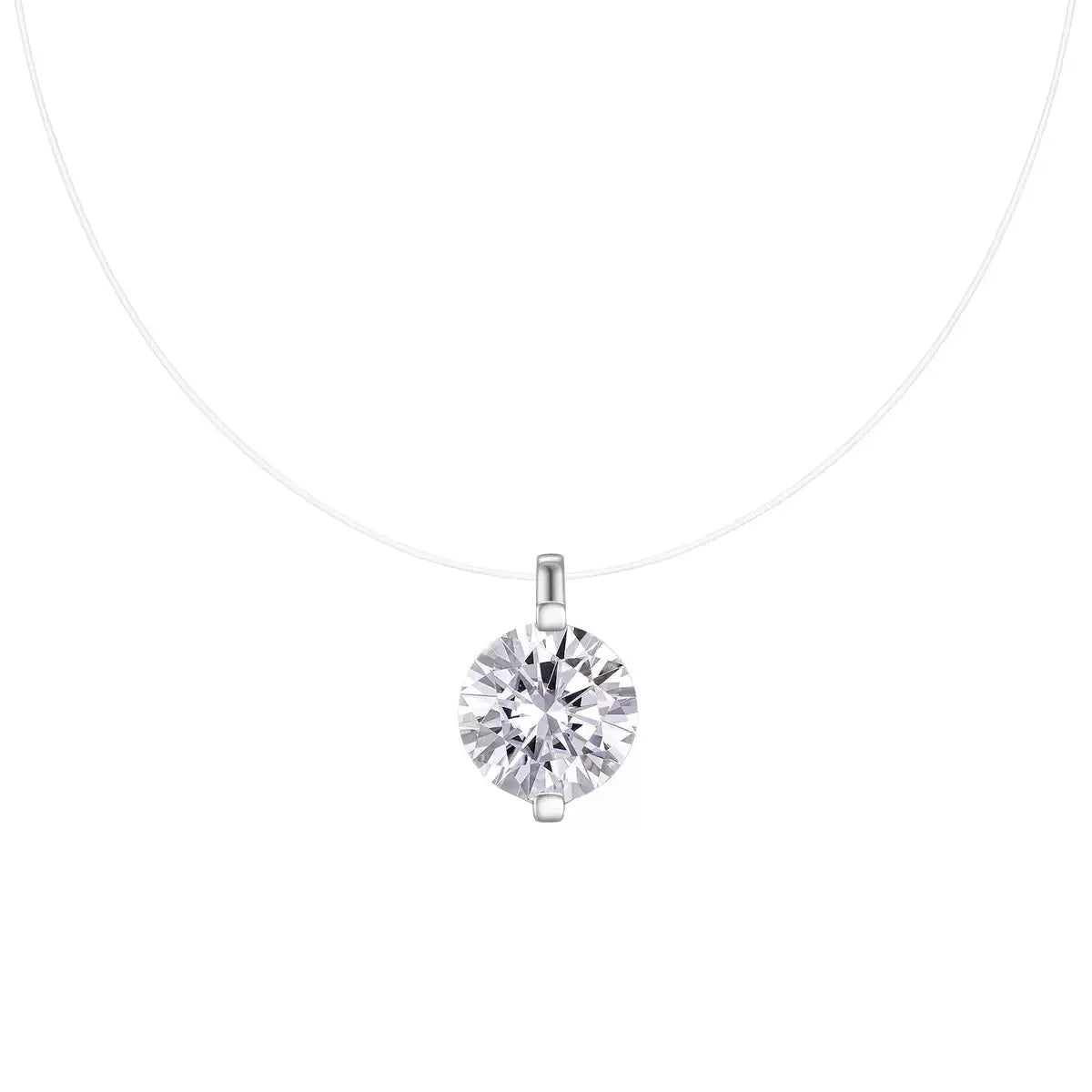 925 Sterling Silver Moissanite Mermaid Tears Necklace