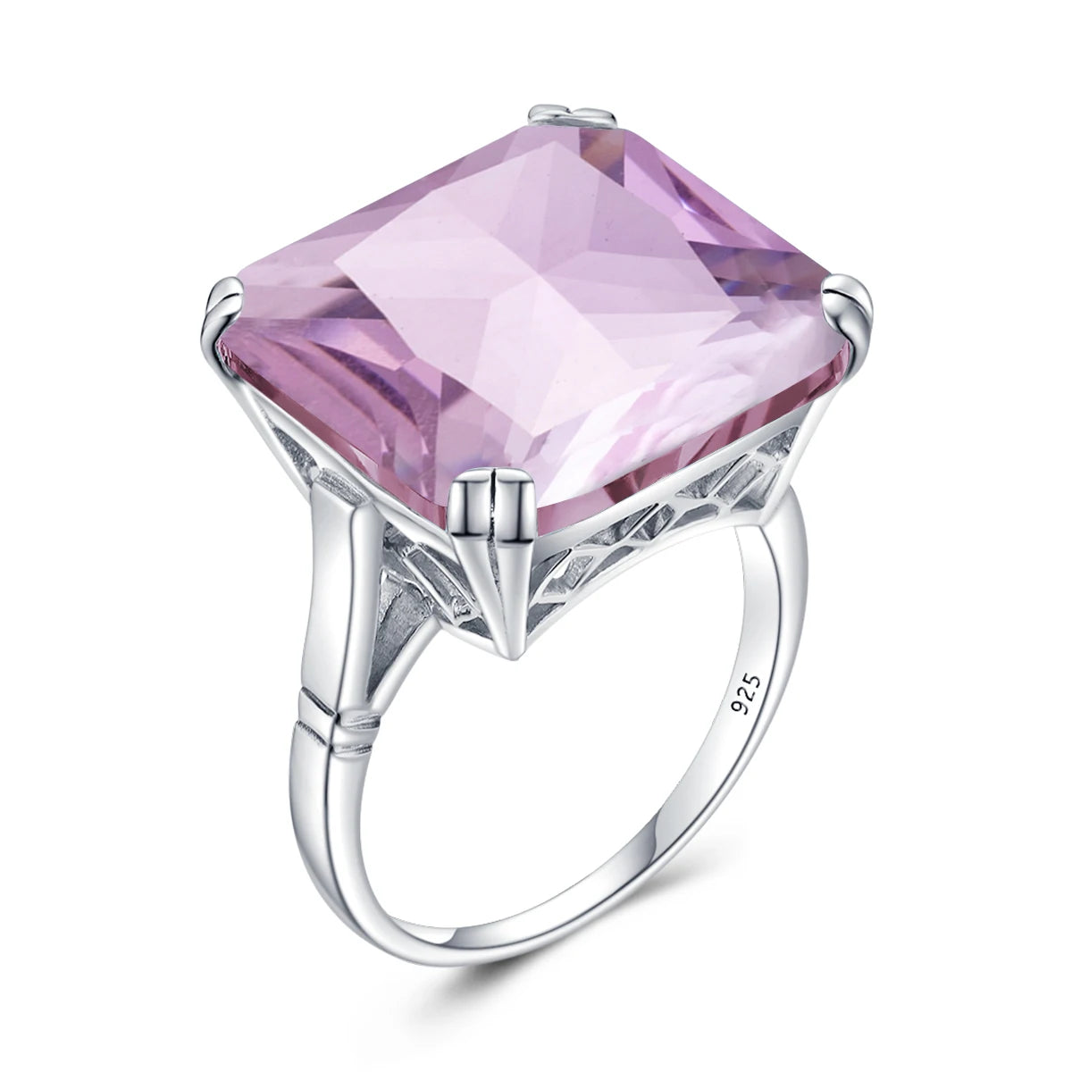 925 Sterling Silver Aquamarine Gemstone Ring