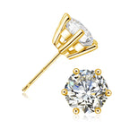 14k Gold Moissanite Earrings