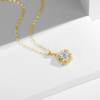925 Sterling Silver Moissanite Pendant Necklace