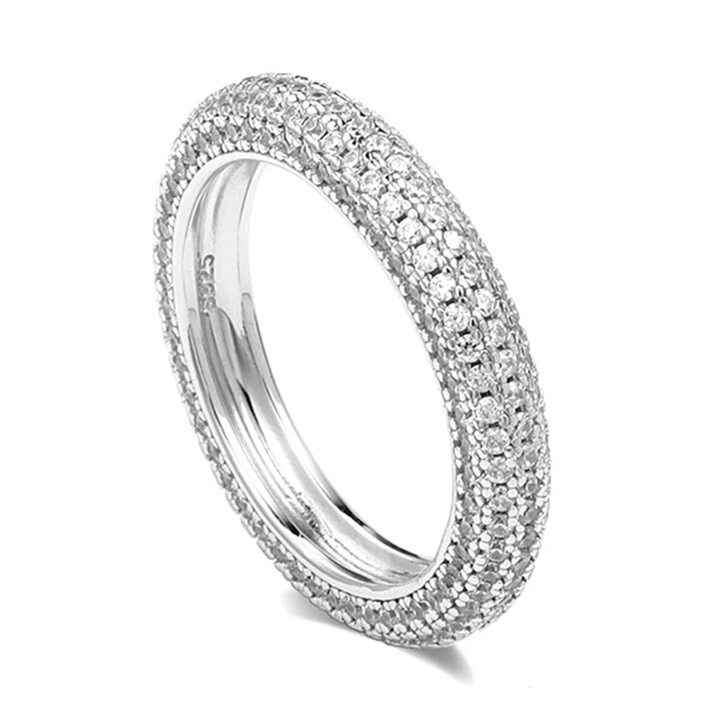 925 Sterling Silver Moissanite Ring