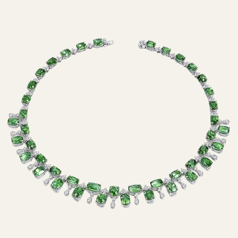 Green Tourmaline Vintage Choker