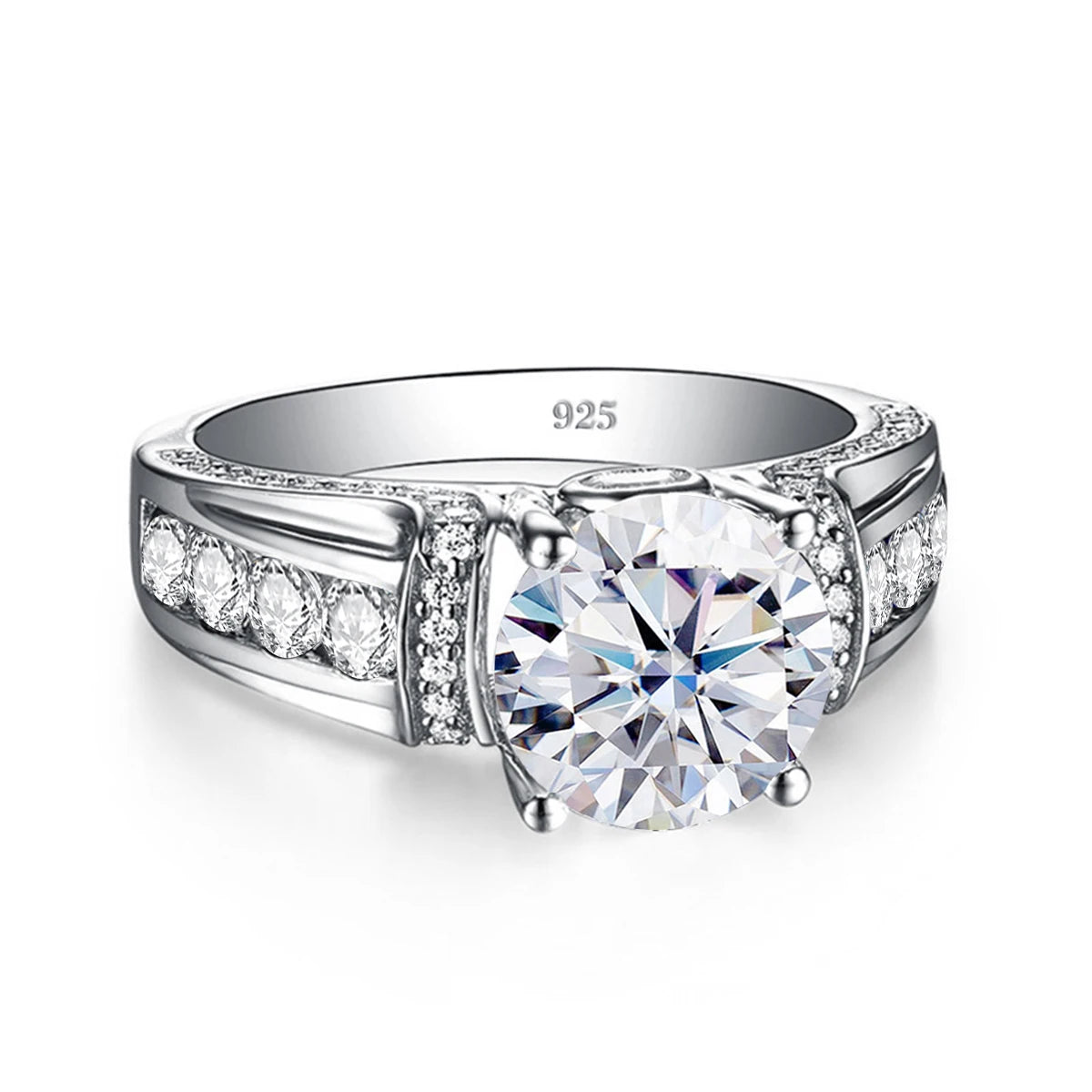 925 Sterling Silver Moissanite Rings