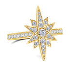 925 Sterling Silver Moissanite Diamond Ring