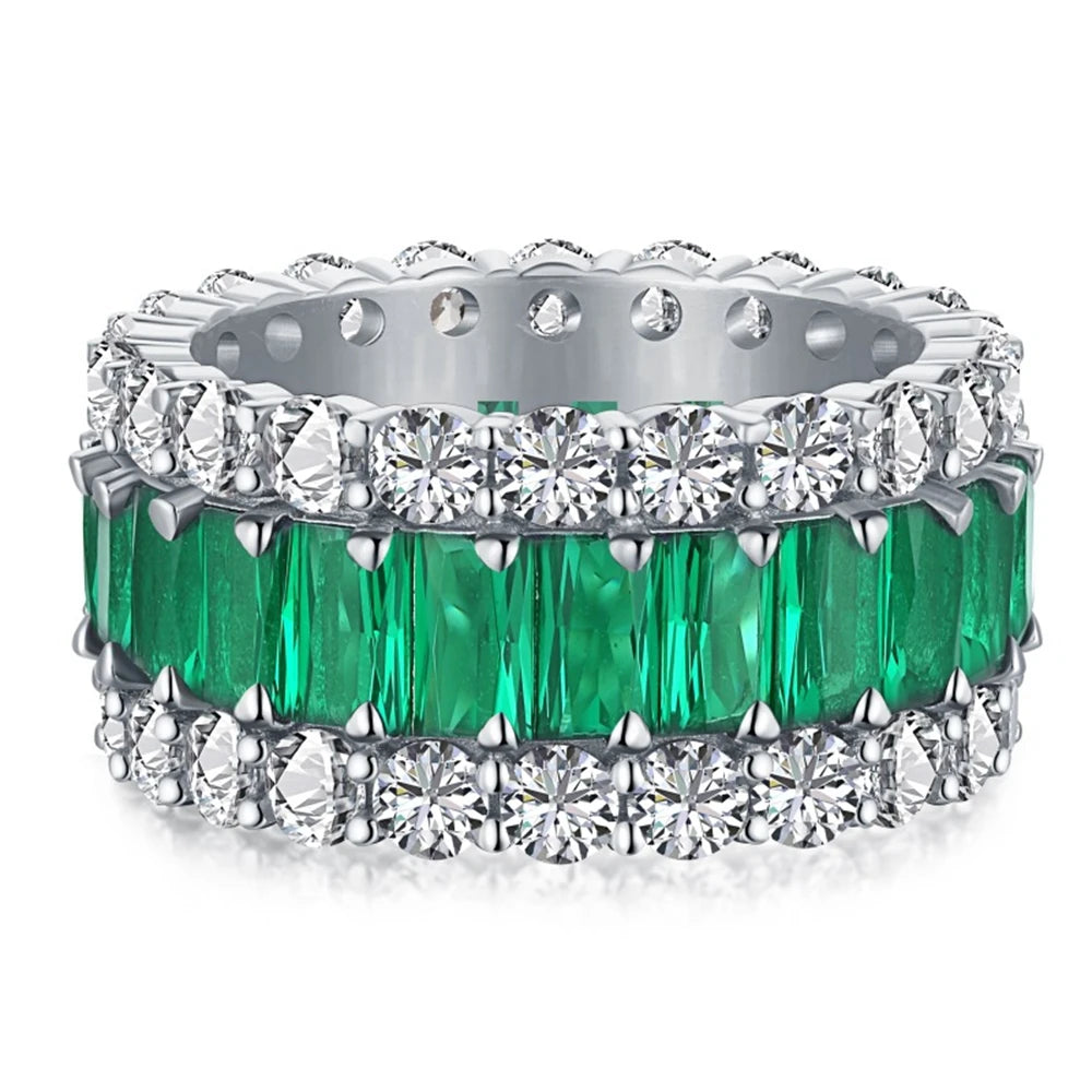 925 Sterling Silver Moissanite Ring