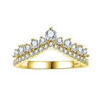 925 Sterling Silver Moissanite Ring