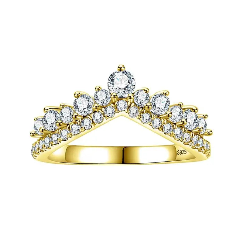 925 Sterling Silver Moissanite Ring